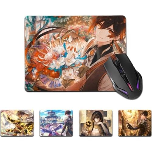 FHNBLJ Top Quality Genshin Impact ZhongLi Gamer Speed Mice Retail Small Rubber Mousepad Top Selling Wholesale Gaming Pad mouse