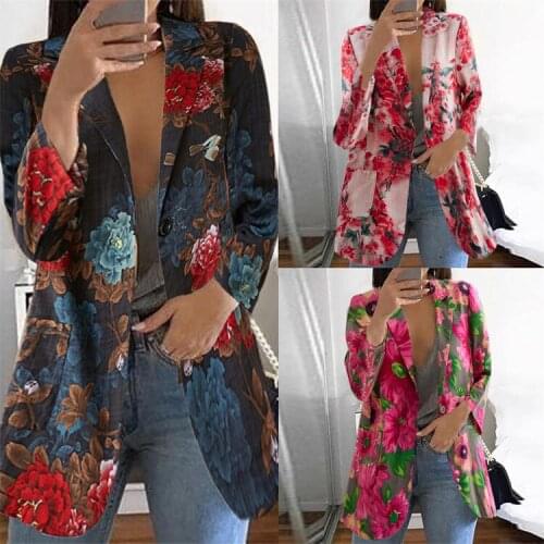 KKUI FRQO Women's Long Blazers