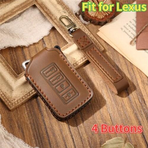 Leather Car Styling Key Cover Case for Lexus NX GS RX IS ES GX LX RC 200 250 350 LS 450H 300H Keychain Keyring Auto Key Covers