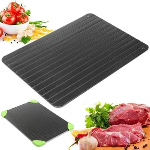 1pcs Fast Defrost Tray Fast Thaw Frozen Food Meat Fruit Quick Defrosting Plate Board Defrost Tray Thaw Master Kitchen Gadgets