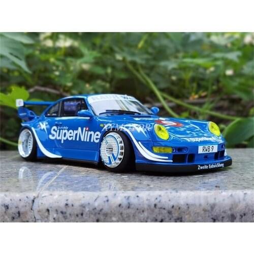 GT Spirit 1:18 For Porsche 911 RWB Body kit HONG KONG Resin Diecast Model Car Kids Toys Gifts For Display Collection Ornaments