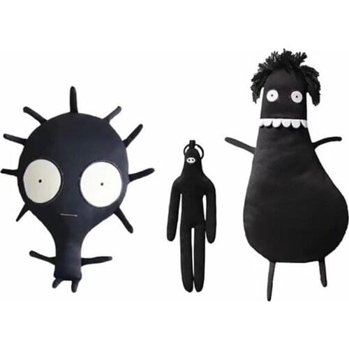 20-40cm Fashion Boo Black Plush Toy Dark Animal Soft Stuffed Dolls Pillow Back Cushion Kids Toys Children Boys Birthday Gift