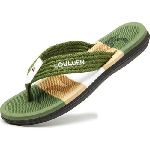 Jumpmore Men Flip Flops Beach Shoes European American 2021 New Fashion Slippers Mens Trendy Shoes Size 39-45