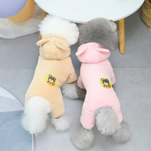 Autumn and Winter Newest Soft Pet Dog Clothes for Choice Jumpsuit for Dog Pjs for Dogs Hoodie clothing for small dogs cats