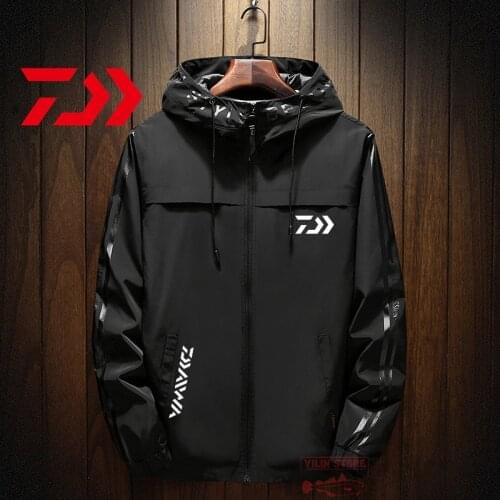 2021New Daiwa Men Gamakatsu Jacket Autumn Winter Hoodies Jackets Breathable Mens Casual Hoodie Jacket Keep Warm Fishing Clothing