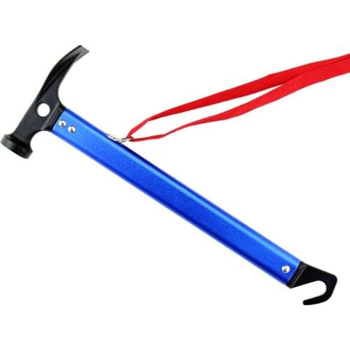 Portable Aluminium Alloy 2 in 1 Camping/Hiking/Travel Hammer Tent Peg Hammer Stake Puller Tent Building Tool camping accessories