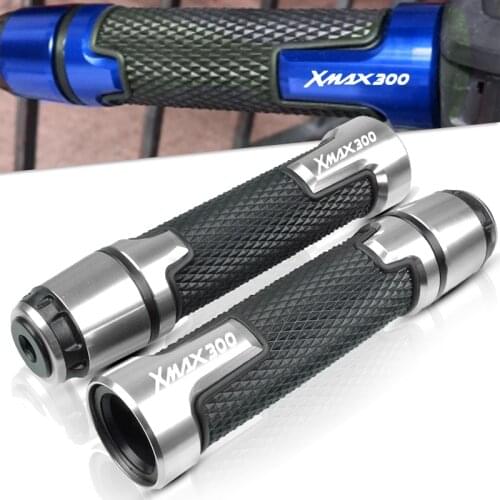 CNC Motorcycle handlebar grip handle bar Motorbike handle grips FOR Yamaha XMax 300 X-MAX 300 2015 2016 2017 2018 Scooters grips