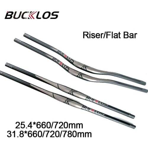 31.8x660/720/760mm MTB Handlebar Aluminum Alloy 25.4mm Straight Bicycle Riser Flat Handle Bar Lightweight Bike Accessories