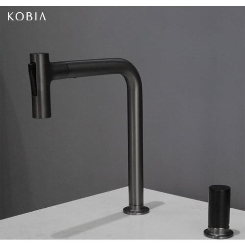 Pull-out kitchen sink tap brass kitchen faucet single handle UPC kitchen taps sets