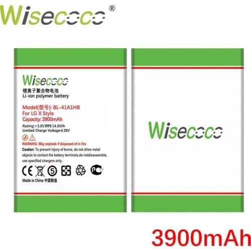 Wisecoco 3900mAh BL-41A1HB battery For LG X Style Tribute HD Boost Mobile X Style LS676 L56VL Phone +Tracking Number