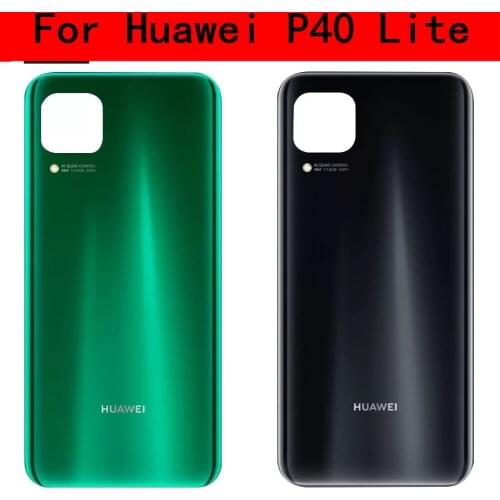 For Huawei P40 Lite Back Cover Battery Cover Rear Door Case Panel For Huawei Nova 6SE Back Cover Housing With Camera Lens