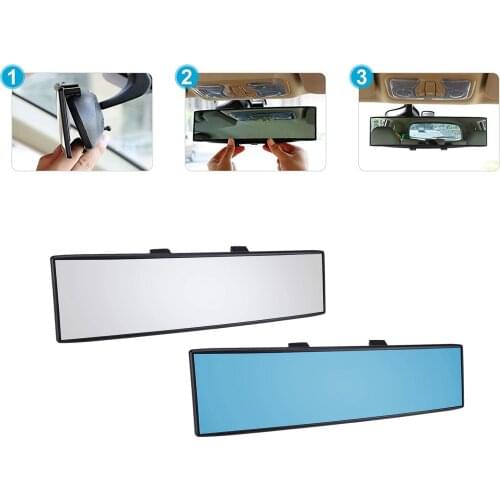 11.8" Trucks Car Interior Anti Glare Rear View Rearview Mirror Easy Clip on