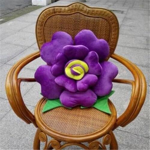 1Pcs Creative 3D Romantic Roses Shape Pillow Cushion Soft Office Plush toys doll Car Sofa wedding Decoration girl Birthday gift