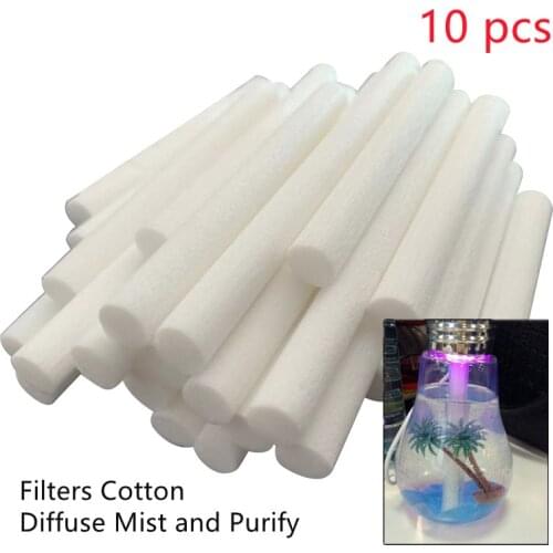 10Pcs 8mmx70mm Humidifiers Filters Cotton Swab for Humidifier Aroma Diffuser