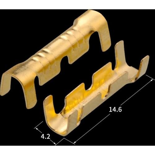 50pcs/100pcs 453 U-shaped terminal tab cold inserts connectors cold terminal small teeth fascia terminal,0.3-1.5mm2