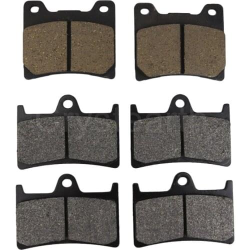 6pcs/set Motorcycle Front & Rear Disc Brake Pads For YAMAHA XJR 1300 / SP 1999 2000 2001, BT1100 BULLDOG 2002-Up