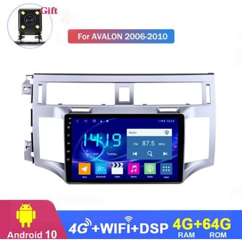 Car Stereo Radio Player 8-Core GPS Navigation for toyota avalon 2006-2010 Multimedia Player Built-in CarPlay and DSP 4G LTE