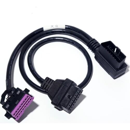 Beyisi OBD2 one-two extension cord Volkswagen Audis Kodak dedicated cable truck OBD original car interface 16-pin 16-core
