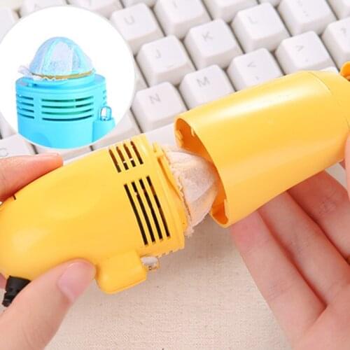 USB Mini Computer Keyboard Vacuum Cleaner Dust Cleaning Kit Handheld Keyboard Brush Device For PC Laptop Portable Home Accessori