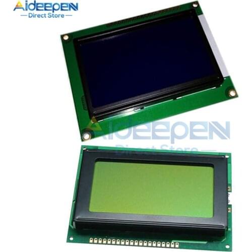 DC 5V 128x64 Dots Graphic 12864 LCD Display Module with Backlight ST7920 IIC I2C SPI for Arduino Raspberry Pi STM32 3D Printer
