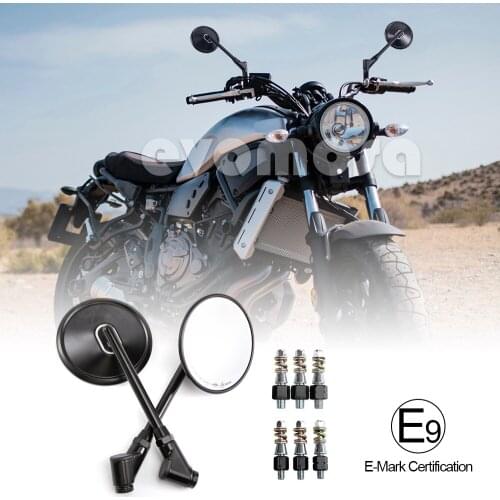 CNC Motorcycle Mirrors Rear View For Aprilia Moto Guzzi MV Agusta Triumph Buell GY6 Scooter Dirt Street Quad Bike Cruiser ATV