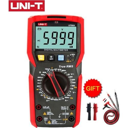 UNI-T UT89X UT89XD Professional Digital Multimeter True RMS NCV 20A Current AC DC Voltmeter Capacitance Resistance Tester
