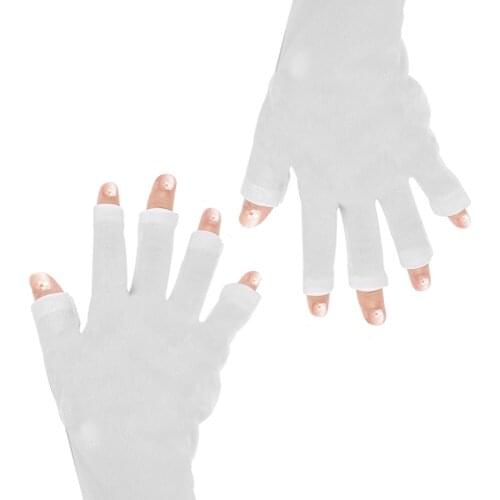 1 Pair Nail Glove Radiation Protection Gloves Nail Art Tools Anti-UV Hand Protection Gloves For UV Light Manicure Tools