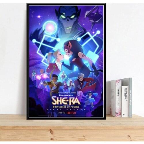 Modern She-Ra and The Princesses of Power Anime Wall Art Canvas Painting Poster Modular Art Poster Print Wall Picture Home Decor