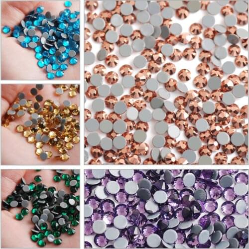 Ss6-ss30 AAAAA Quality Crystal Hot Fix Rhinestones Flatback Glass Strass Iron On Rhinestone For Jewelry Scrapbook Decor Design