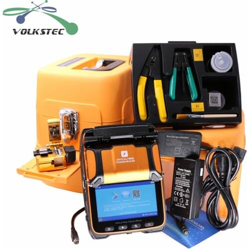 5S AI-9 Fusion splicer Machine 6 motors splicing machine with VFL OPM tool kits CE Marking free shipping