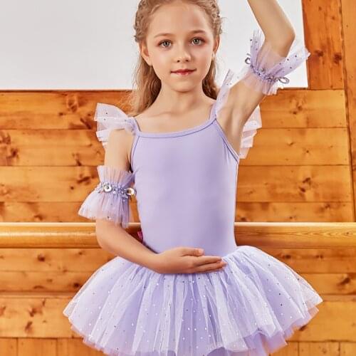 Dance Dresses for Girls Camisole Ballet Dress Ballerina Dance Tutu Skirt Performance Dress Ballet Classic Costumes Dancewear