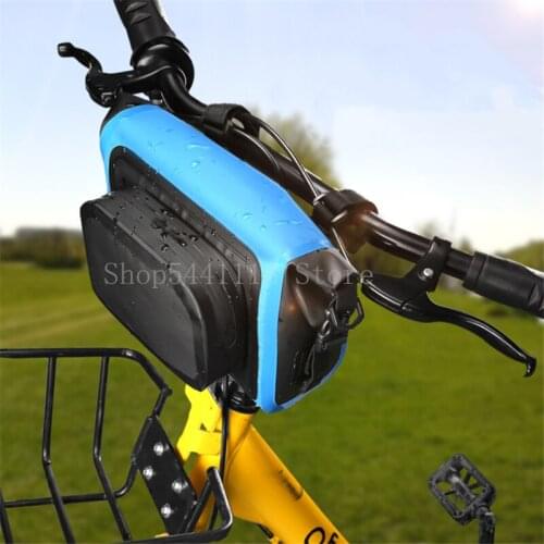 5 Colors Cycling Bicycle Front Frame Cycling Bag Waterproof Mobile Phone Pouch Holder Mountain Bike Mtb Bags