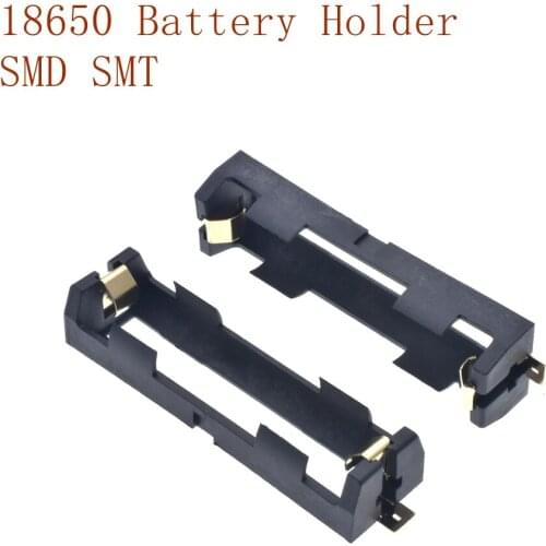 1 X 18650 Battery Holder SMD SMT Battery Box With Bronze Pins Radiating Battery Shell Heat Holder,1PC