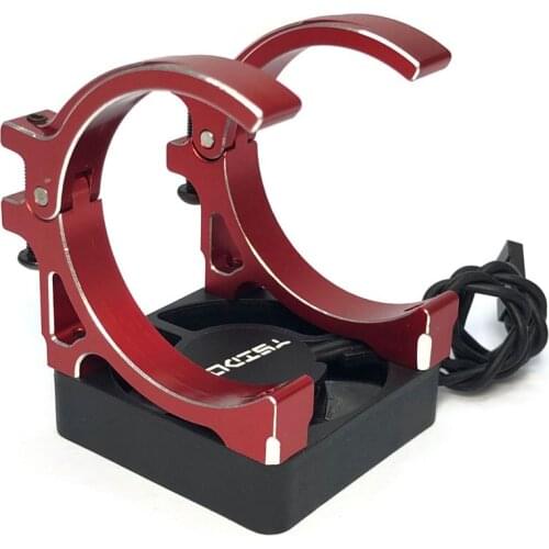 4010 High Speed Motor Fast Cooling Fan 40mm w/ Double Holder for 1/10 1/8 RC Car 4068 4082 4092 4074 4274 4268 Brushless Motor