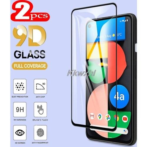 2PCS For Google Pixel 4A 5G 6.2" Screen Protector Full Glue Tempered Glass Protective Cover Film ON Pixel4a GD1YQ, G025I