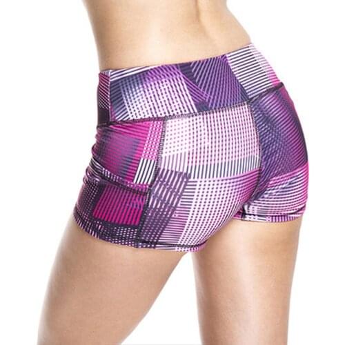 Ladies Colour-Coloured Printed High Strength Quick Dry Sports Running Shorts