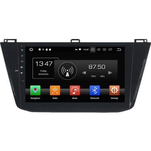10.1" 1 Din Android 9.0 Car Multimedia Player For Volkswagen For VW Tiguan 2016 Car Radio 8 Core Car Audio 1024*600 Stereo DSP