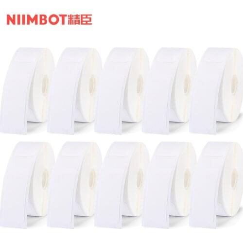 10 Rolls Niimbot Mini Label Printer Paper Printing Label Waterproof Anti-Oil Price Label Scratch-Resistant Label Sticker Paper