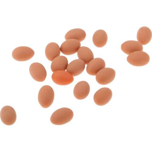 20 Pieces Groceries Shop Chicken Egg Dollhouse Miniatures Kitchen Food Dining Room Display Supplies Food Accessory