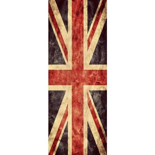 3D Custom Dishwasher Refrigerator Contact Paper Retro UK Flag Wall Freezer Decal Film Panel Cover Wall Sticker Home Decor