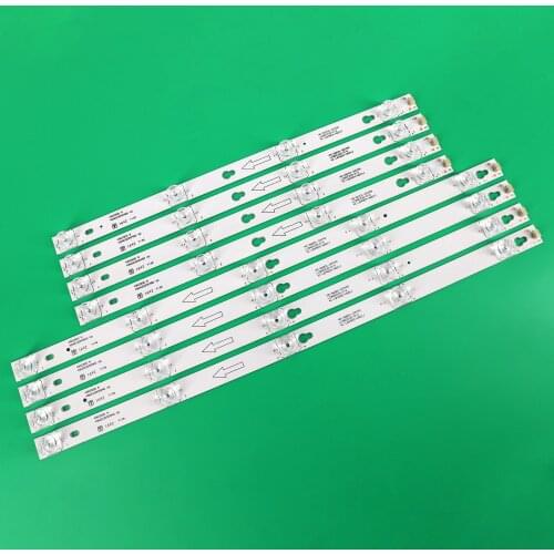 8PCS LED Strip For TCL 49"TV L49P1A-F 2D02900 2D02899 LVF490CSOT D49A620U LB4905-YH06 TOT_49_D2900_4X4+4X5_3030C 4C-LB4904-HR04J