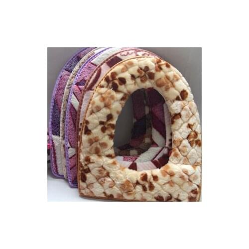 A1437 thickened toilet ring seat cushion Plush toilet seat cover O-type universal