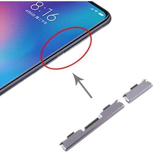 Side Keys for Xiaomi Mi 9 Power Button and Volume Control Button Replacement