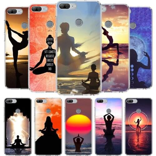 Yoga Meditation Mandala Sun Cover Phone Case for Huawei Y9 Y5 Y6 Y7 2019 Honor 9 10 Lite 9X 8X 8A 8S 7X 7A 20 Pro 10i V20 Coque
