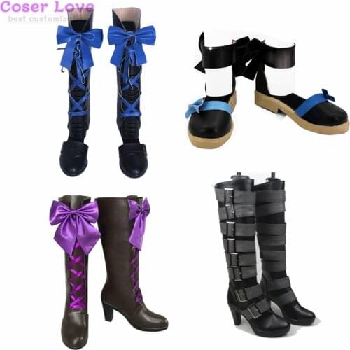 Black Butler Ciel Phantomhive Elizabeth Midford Alois Trancy Undertaker Cosplay Shoes Boots Halloween Christmas party Shoes