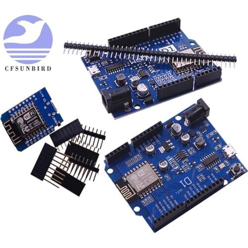 D1 mini WeMos D1 R2 CH340 CH340G WiFi Development Board ESP8266 ESP-12 ESP-12E Module For Arduino IDE UNO R3 Micro USB ONE