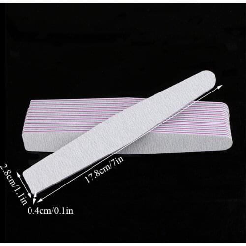 Two Sided Polishing Nail File Double-Side Nail Polishing Sandpaper 4 Shapes Polish Tools Professional Side Nail Art Tools