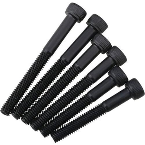 M3 inner diameter 12.9 grade Half thread hexagon socket screw bolt Length 65mm-100mm black