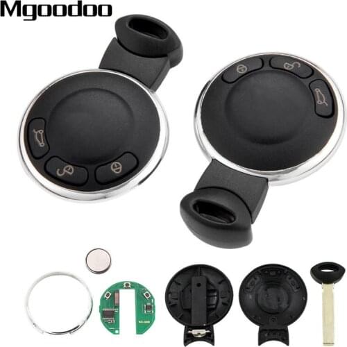 Mgoodoo 2Pcs 315MHz 868MHz Smart Car Remote Key Keyless For 2009-2014 BMW Mini Cooper W/ ID46 PCF7952 Uncut Blade 3 Buttons
