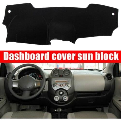 For Nissan MARCH Micra K13 2010-2016 Right and Left Hand Drive Car Dashboard Covers Mat Shade Cushion Pad Carpets Accessories